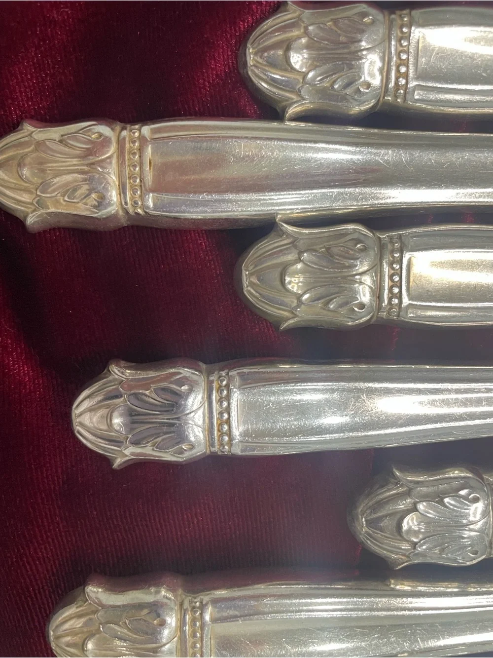 Holmes&Edward Inlaid IS 1938 silverwear Danish Princess Pattern 41pcs Art Deco